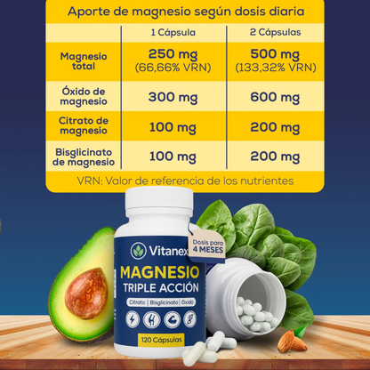 Magnesio Triple Acción Pro